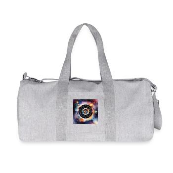 Kosmischer Dart-Karneval - Recycelte Canvas-Sporttasche von Stanley/Stella - Grau meliert - Vorne
