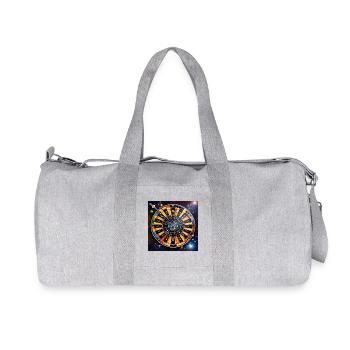 Galaxie-Darts - Recycelte Canvas-Sporttasche von Stanley/Stella - Grau meliert - Vorne