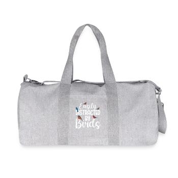 Leicht von Vögeln abgelenkt - Recycelte Canvas-Sporttasche von Stanley/Stella - Grau meliert - Vorne