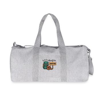 Soyons aventureux. - Sac de sport en toile recyclée Stanley/Stella - gris chiné - Devant