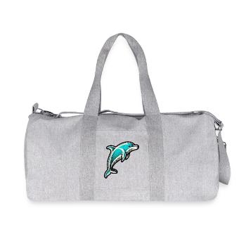 Dolphin - Recycled Canvas Sports Bag by Stanley/Stella - heather grey - Front