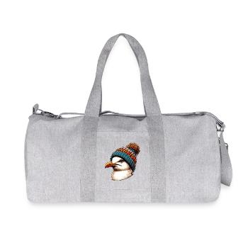 Mouette - Sac de sport en toile recyclée Stanley/Stella - gris chiné - Devant