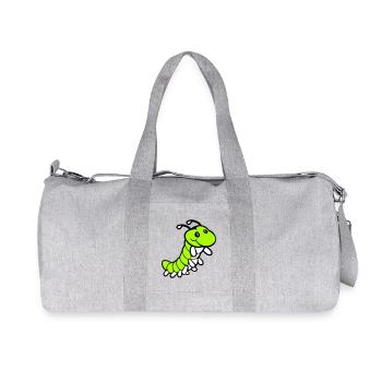 Chenille douce douce petits sourires amicale heureuse - Sac de sport en toile recyclée Stanley/Stella - gris chiné - Devant