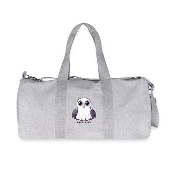 Harpy Bird Halloween Ghost - Recycled Canvas Sports Bag by Stanley/Stella - heather grey - Front
