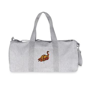 Autumn Leaf Turkey - Recycled Canvas Sports Bag by Stanley/Stella - heather grey - Front