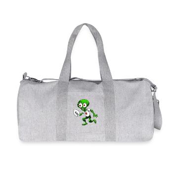 Rugby Player Alien - Recycled Canvas Sports Bag by Stanley/Stella - heather grey - Front