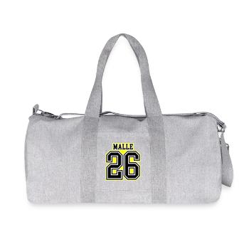 Malle 26 Trikot 2026 - Recycelte Canvas-Sporttasche von Stanley/Stella - Grau meliert - Vorne