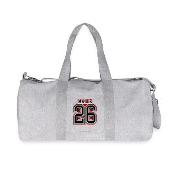 Malle 26 Trikot 2026 - Recycelte Canvas-Sporttasche von Stanley/Stella - Grau meliert - Vorne