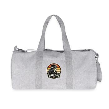 Biker Girl - Recycelte Canvas-Sporttasche von Stanley/Stella - Grau meliert - Vorne
