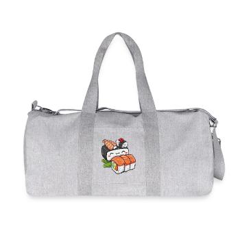 Kawaii Sushi - Recycelte Canvas-Sporttasche von Stanley/Stella - Grau meliert - Vorne