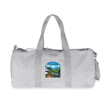 The journey is the goal – mountain path - Recycled Canvas Sports Bag by Stanley/Stella - heather grey - Front