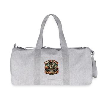 Raton laveur animal de la forêt : Je suis une joie - Sac de sport en toile recyclée Stanley/Stella - gris chiné - Devant
