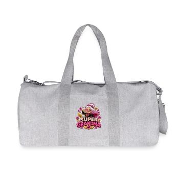 Super Grandma - Héroïne de comic super-héros drôle de mamie - Sac de sport en toile recyclée Stanley/Stella - gris chiné - Devant
