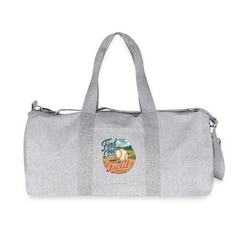 Find Me On The Field - Recycelte Canvas-Sporttasche von Stanley/Stella - Grau meliert - Vorne