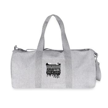 Underground graffitis flex - Sac de sport en toile recyclée Stanley/Stella - gris chiné - Devant