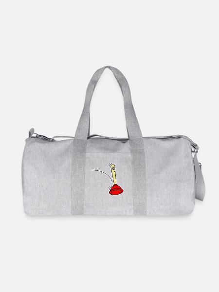 Pömpel Jumping - Recycelte Canvas-Sporttasche von Stanley/Stella - Grau meliert
