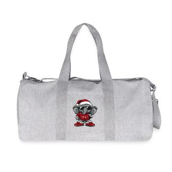 Elephant Christmas Cool X-Mas - Recycled Canvas Sports Bag by Stanley/Stella - heather grey - Front