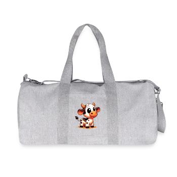 Vache - Sac de sport en toile recyclée Stanley/Stella - gris chiné - Devant