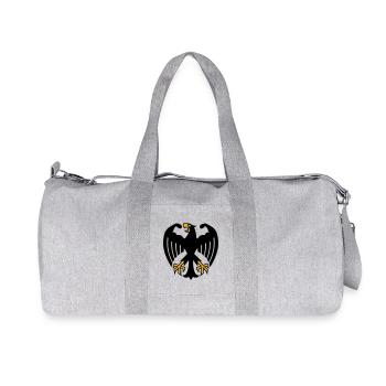 German Fitness Federal Eagle avec des muscles - Sac de sport en toile recyclée Stanley/Stella - gris chiné - Devant