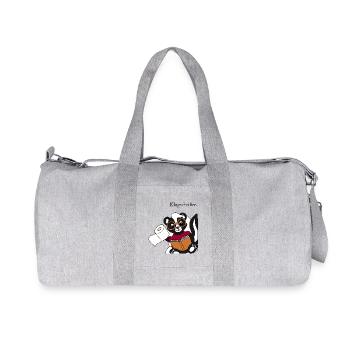 Skunk Pixie Smartass - motif amusant - Sac de sport en toile recyclée Stanley/Stella - gris chiné - Devant