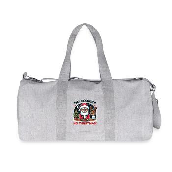 Christmas Punch Sarcasm Humor - Recycled Canvas Sports Bag by Stanley/Stella - heather grey - Front