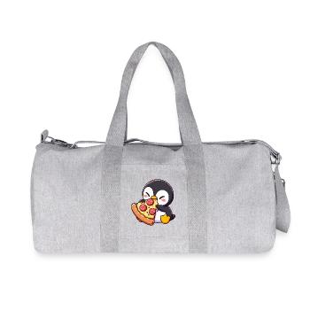 Ange Rottweiler mignon avec des ailes Cartoon Dog - Sac de sport en toile recyclée Stanley/Stella - gris chiné - Devant