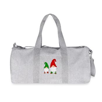 Funny gnomes - Recycled Canvas Sports Bag by Stanley/Stella - heather grey - Front