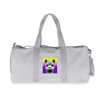 Alpaka - Recycelte Canvas-Sporttasche von Stanley/Stella - Grau meliert - Vorne
