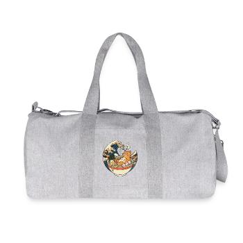 Ramen Cat - Recycled Canvas Sports Bag by Stanley/Stella - heather grey - Front