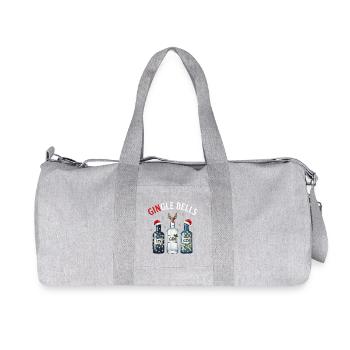 Gingle Bells lustige Weihnachtsginflaschen Wortspiel - Recycelte Canvas-Sporttasche von Stanley/Stella - Grau meliert - Vorne