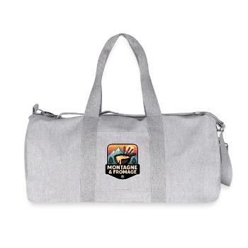 Mountain and Cheese Fondue Savoyarde Alpine - Recycled Canvas Sports Bag by Stanley/Stella - heather grey - Front