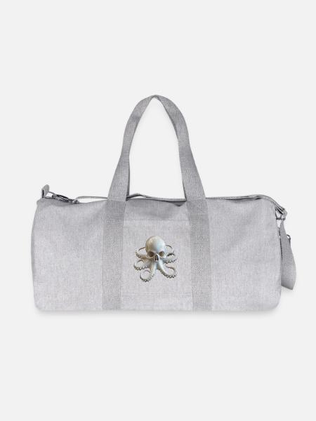 Skull Octopus Fusion - Sac de sport en toile recyclée Stanley/Stella - gris chiné