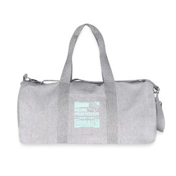 Gift for Noraly - Recycled Canvas Sports Bag by Stanley/Stella - heather grey - Front