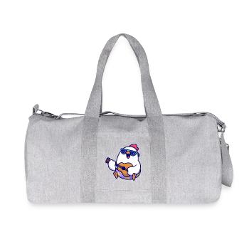 Penguin Guitar Beach Jam - Recycelte Canvas-Sporttasche von Stanley/Stella - Grau meliert - Vorne