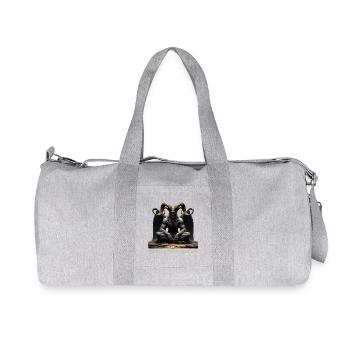 Demonic Night Guardian - Recycled Canvas Sports Bag by Stanley/Stella - heather grey - Front