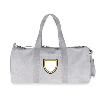 Coat of arms frame gold - design custom text - Recycled Canvas Sports Bag by Stanley/Stella - heather grey - Front