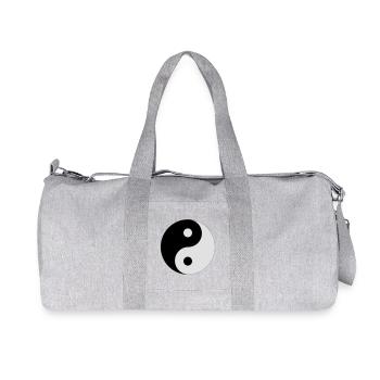 Yin and Yang (colors customizable!) - Recycled Canvas Sports Bag by Stanley/Stella - heather grey - Front
