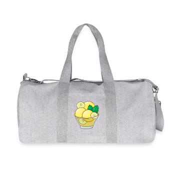 Ice cream ice cream ice cream ice cream ball ice cream sundae - Recycled Canvas Sports Bag by Stanley/Stella - heather grey - Front