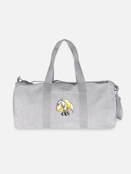 Haflinger - Avelignese - Horse - T-Shirt design - Recycled Canvas Sports Bag by Stanley/Stella - heather grey