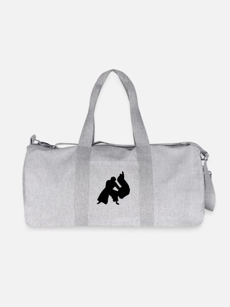 Aikido-Wurf - Recycelte Canvas-Sporttasche von Stanley/Stella - Grau meliert