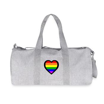 Lgbt - Recycled Canvas Sports Bag by Stanley/Stella - heather grey - Front