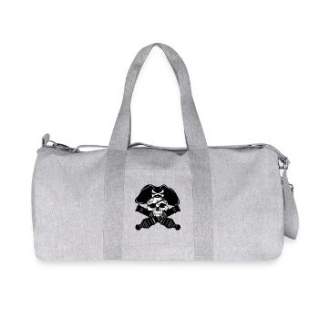 Crâne de pirate avec deux canons - Sac de sport en toile recyclée Stanley/Stella - gris chiné - Devant