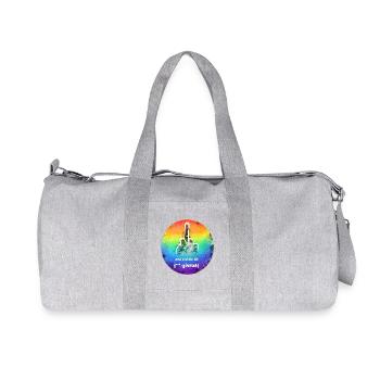 Unbbeugsam, stark & frei - Recycelte Canvas-Sporttasche von Stanley/Stella - Grau meliert - Vorne