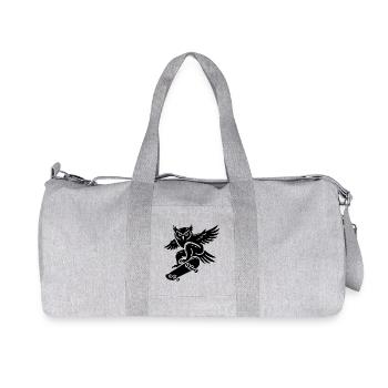 Schneeeule Skateboard Silhouette Minimalistischer - Recycelte Canvas-Sporttasche von Stanley/Stella - Grau meliert - Vorne