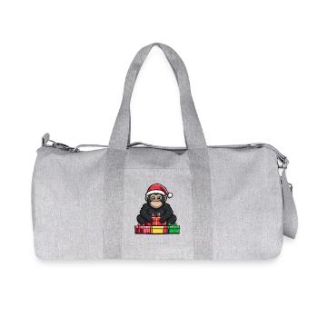 Gorilla Noël Bandes dessinées - Sac de sport en toile recyclée Stanley/Stella - gris chiné - Devant