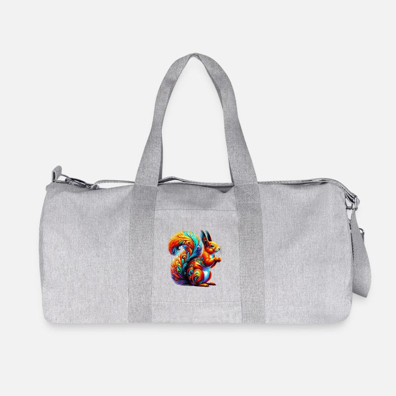 Eichhörnchen - Recycelte Canvas-Sporttasche von Stanley/Stella - Grau meliert