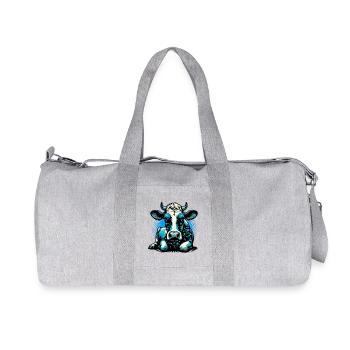 Cow - Recycled Canvas Sports Bag by Stanley/Stella - heather grey - Front