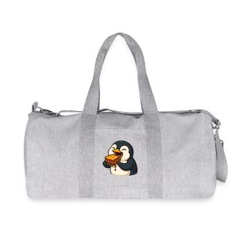 Mignon délice alimentaire de lasagne pingouin - Sac de sport en toile recyclée Stanley/Stella - gris chiné - Devant