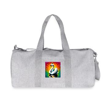 Swan with the Crown - Recycled Canvas Sports Bag by Stanley/Stella - heather grey - Front