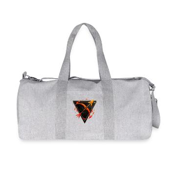 Feuerzeichen Schütze – Tierkreis von Kék-Ina - Recycelte Canvas-Sporttasche von Stanley/Stella - Grau meliert - Vorne
